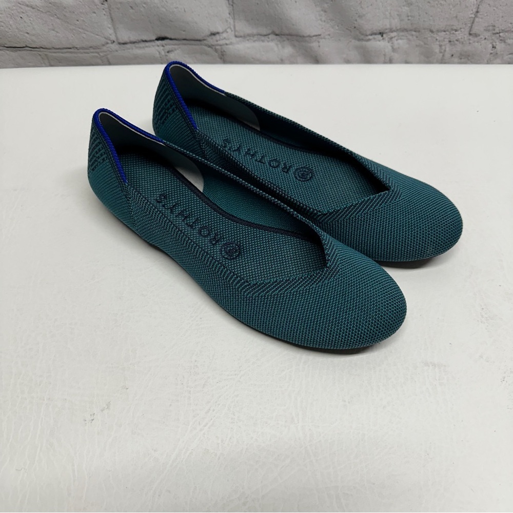 Rothy's Teal Women's Flats shoes size 7.5 - Picture 2 of 9